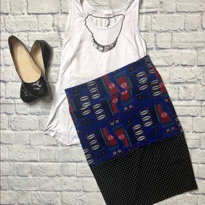 LuLaRoe Tank Top & Cassie (pencil) skirt